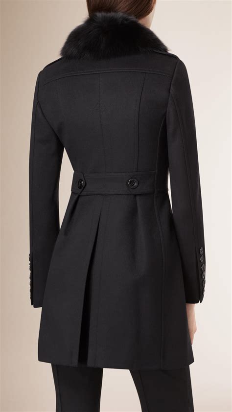 burberry black shearling cara|burberry cashmere jacket.